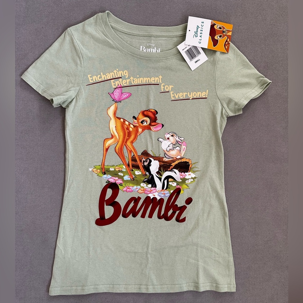 ✅3/$24 Disney Bambi Graphic T-Shirt NWT